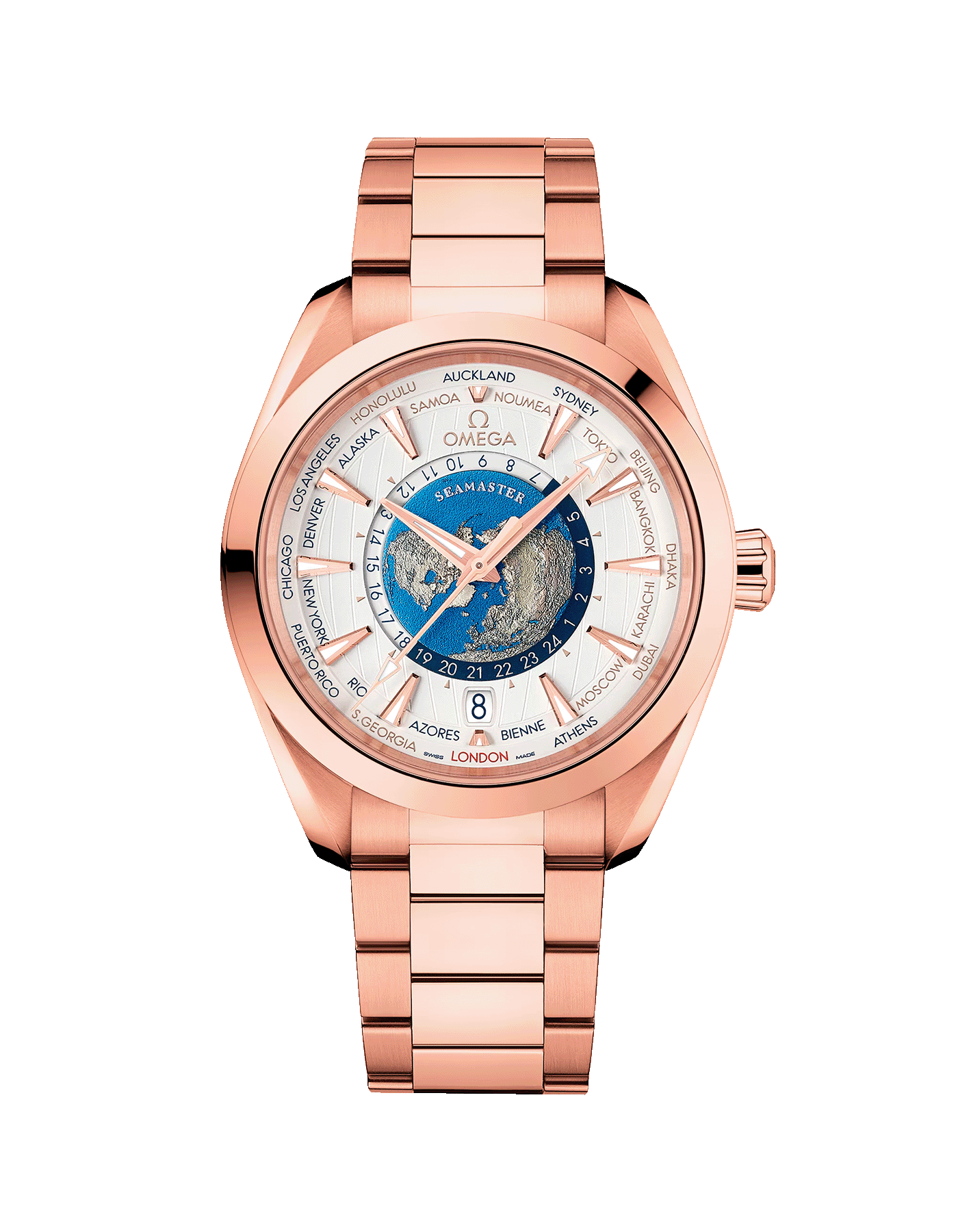 Seamaster Aqua Terra World temporizador 150M Dubái